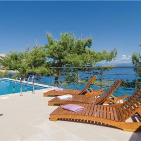3 Bedroom Seafront Villa with Pool and Bathing Platform on Korcula Island, Sleeps 6-8